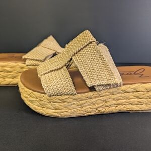 Y2K Zodiac Women's Cream Espadrille Sandals